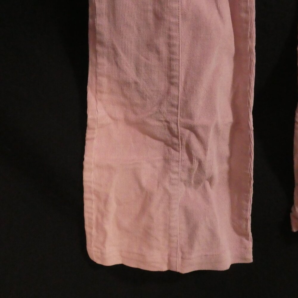 Vintage | NAF NAF | size 38 | Pastel Pink Flare Pants with Lace-Up Closure - Picture 8 of 16